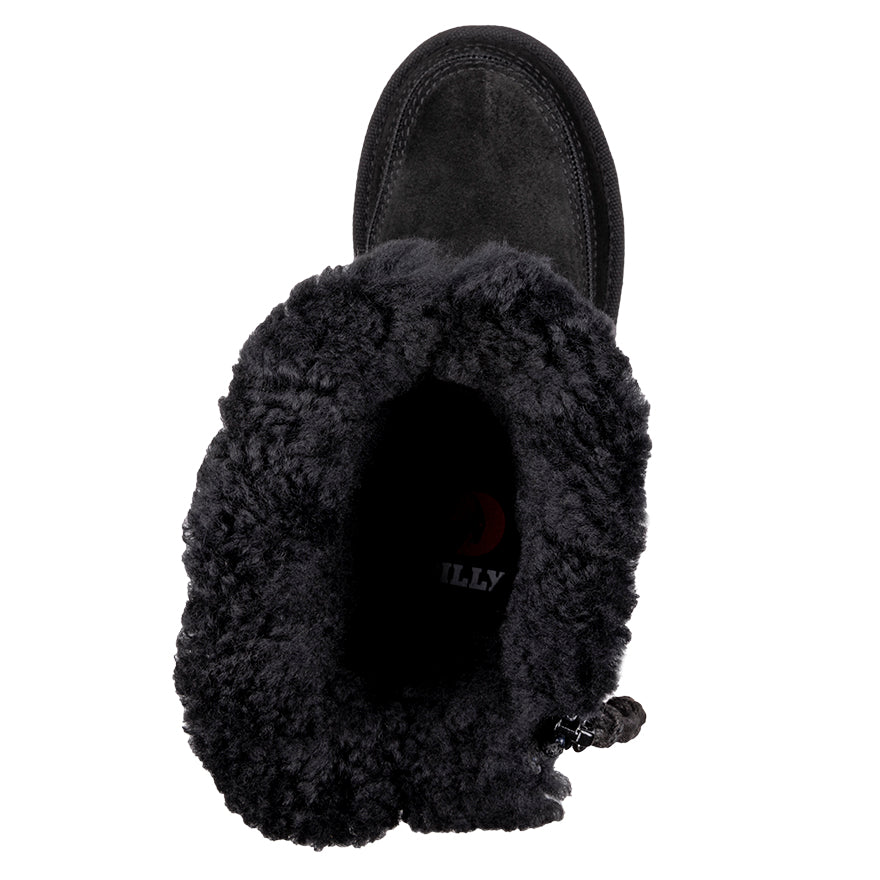  FINAL SALE - Black BILLY Cozy Quilt Lux Boots