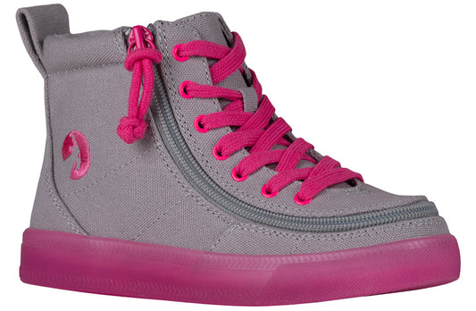  FINAL SALE - Grey/Pink BILLY Classic Lace High Tops