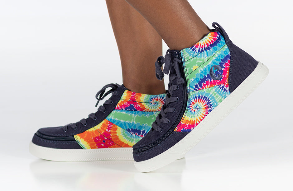  Navy Tie Dye BILLY Street High Tops