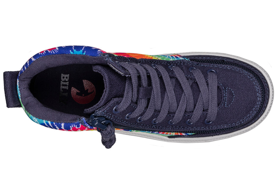  Navy Tie Dye BILLY Street High Tops