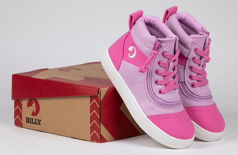  FINAL SALE - Pink/Pink BILLY Street Short Wrap High Tops
