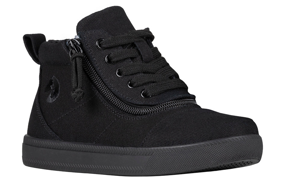  FINAL SALE - Black To The Floor BILLY D|R Short Wrap High Tops