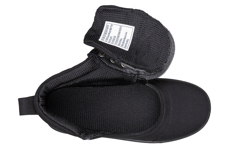  FINAL SALE - Black To The Floor BILLY D|R Short Wrap High Tops