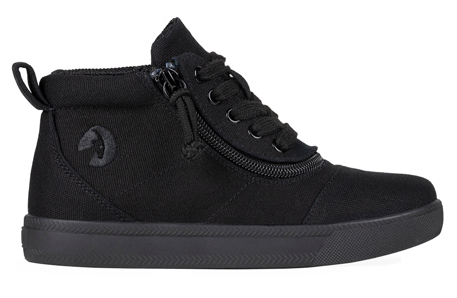  FINAL SALE - Black To The Floor BILLY D|R Short Wrap High Tops