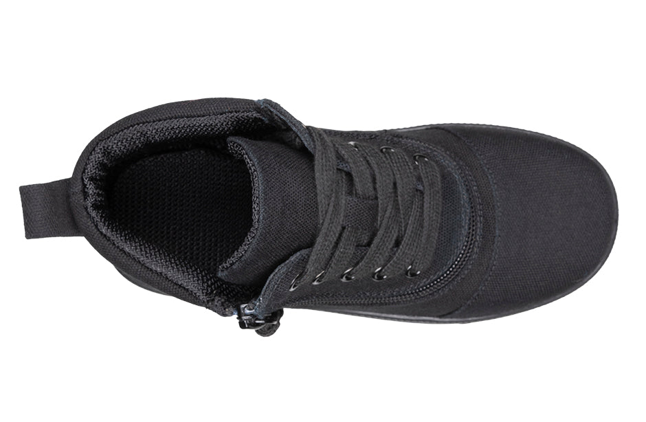  FINAL SALE - Black To The Floor BILLY D|R Short Wrap High Tops
