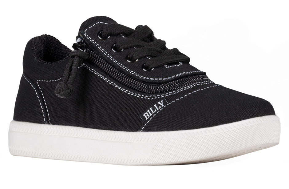  FINAL SALE - Black/White BILLY D|R Short Wrap Low Tops