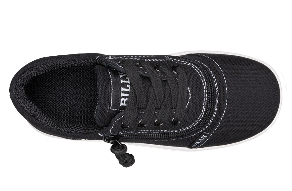  FINAL SALE - Black/White BILLY D|R Short Wrap Low Tops