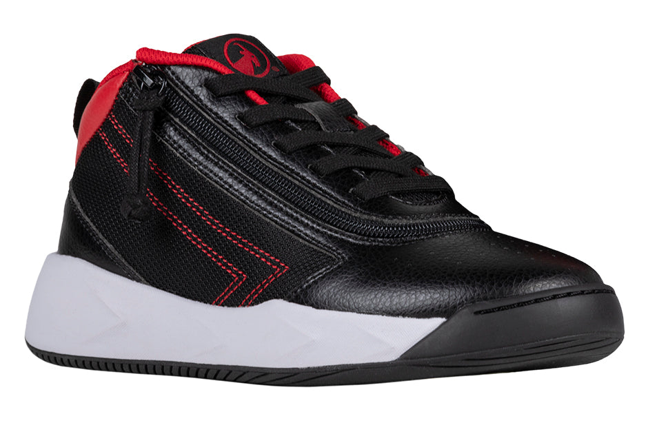  FINAL SALE - Black/Red BILLY Sport Hoop Athletic Sneakers