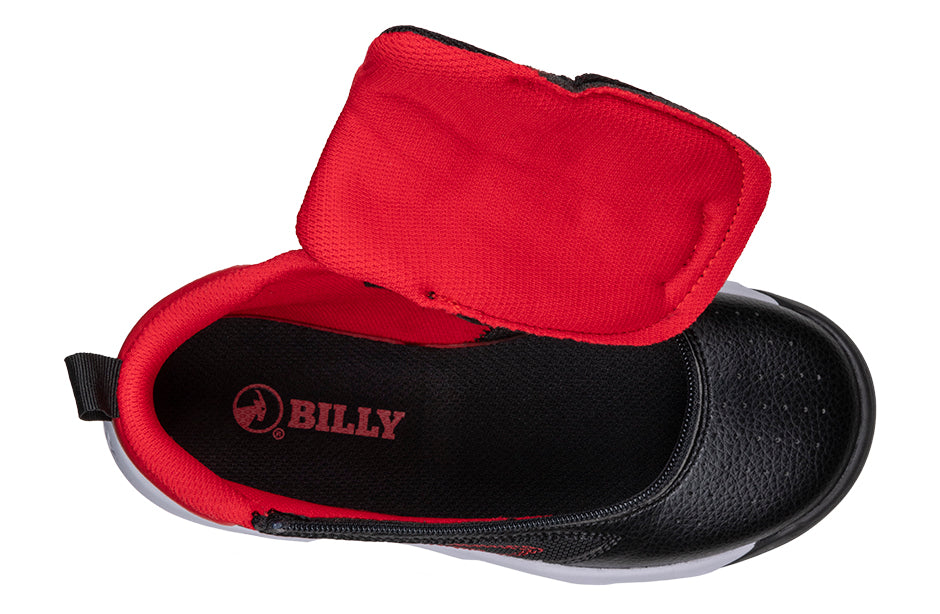  FINAL SALE - Black/Red BILLY Sport Hoop Athletic Sneakers