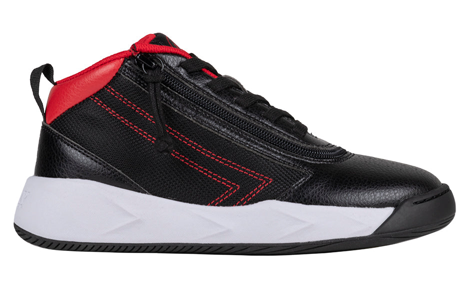  FINAL SALE - Black/Red BILLY Sport Hoop Athletic Sneakers