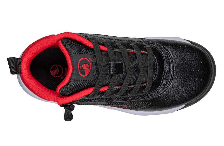  FINAL SALE - Black/Red BILLY Sport Hoop Athletic Sneakers