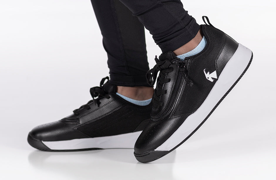  FINAL SALE - Black/White BILLY Sport Court Athletic Sneakers