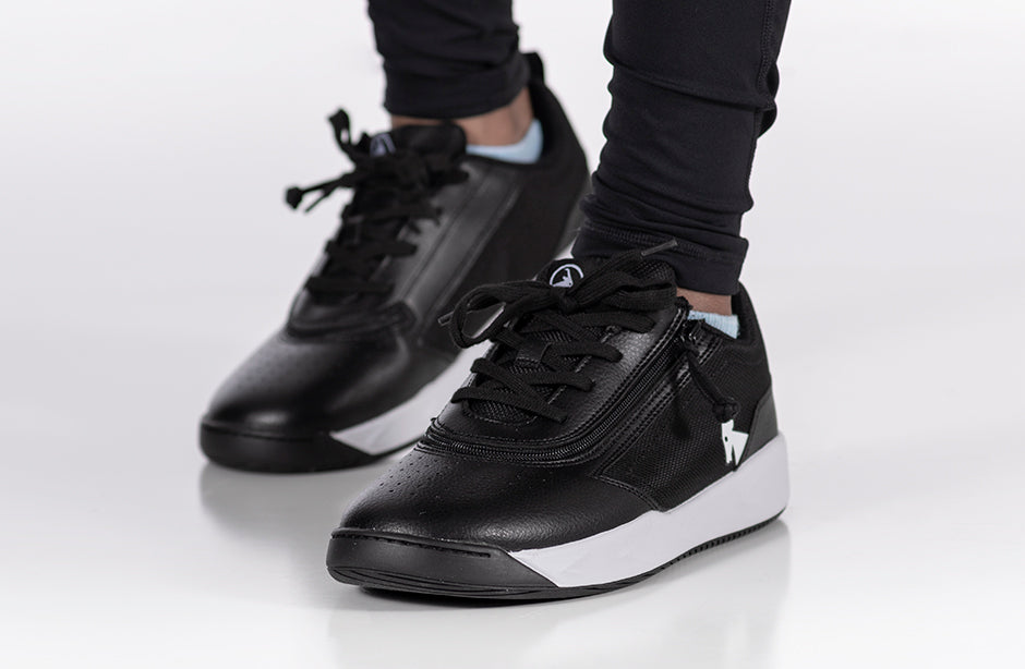  FINAL SALE - Black/White BILLY Sport Court Athletic Sneakers
