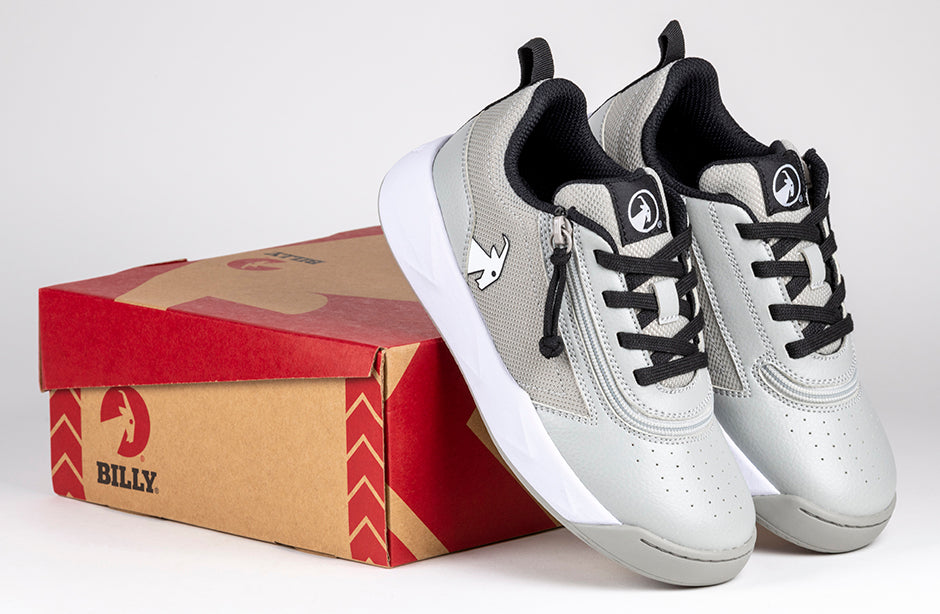  FINAL SALE - Grey/Black BILLY Sport Court Athletic Sneakers
