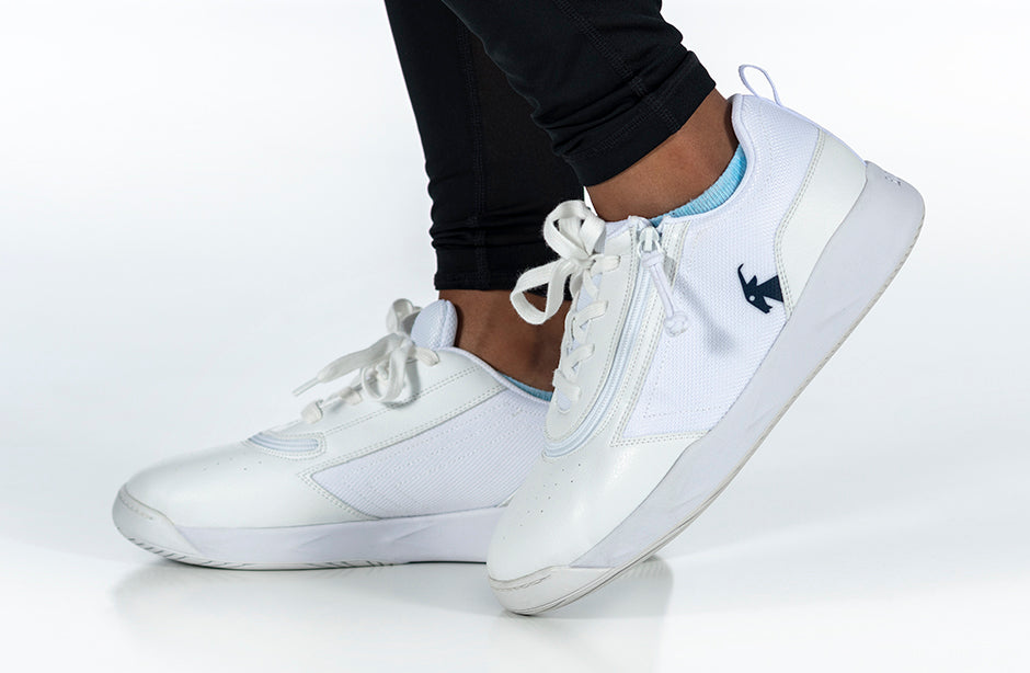  FINAL SALE - White/Navy BILLY Sport Court Athletic Sneakers