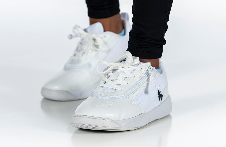  FINAL SALE - White/Navy BILLY Sport Court Athletic Sneakers