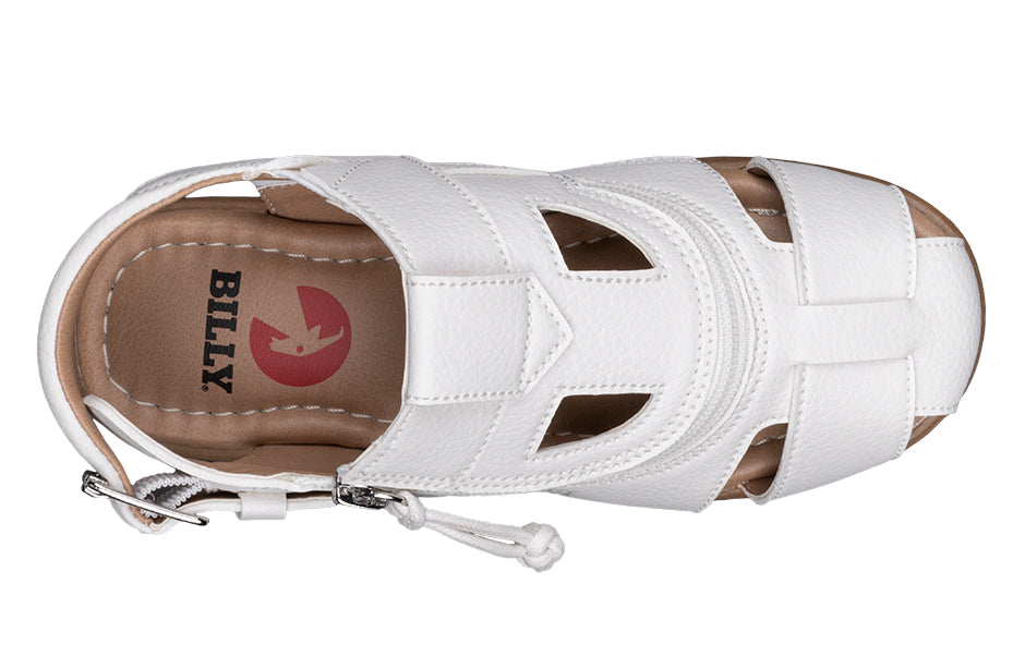  FINAL SALE - White BILLY Sandals