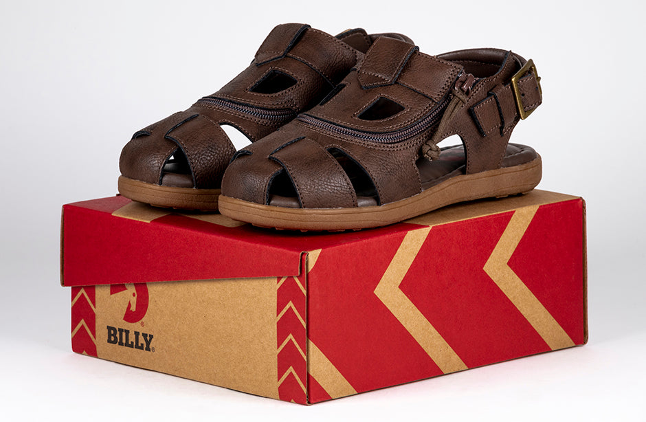  FINAL SALE - Brown BILLY Sandals