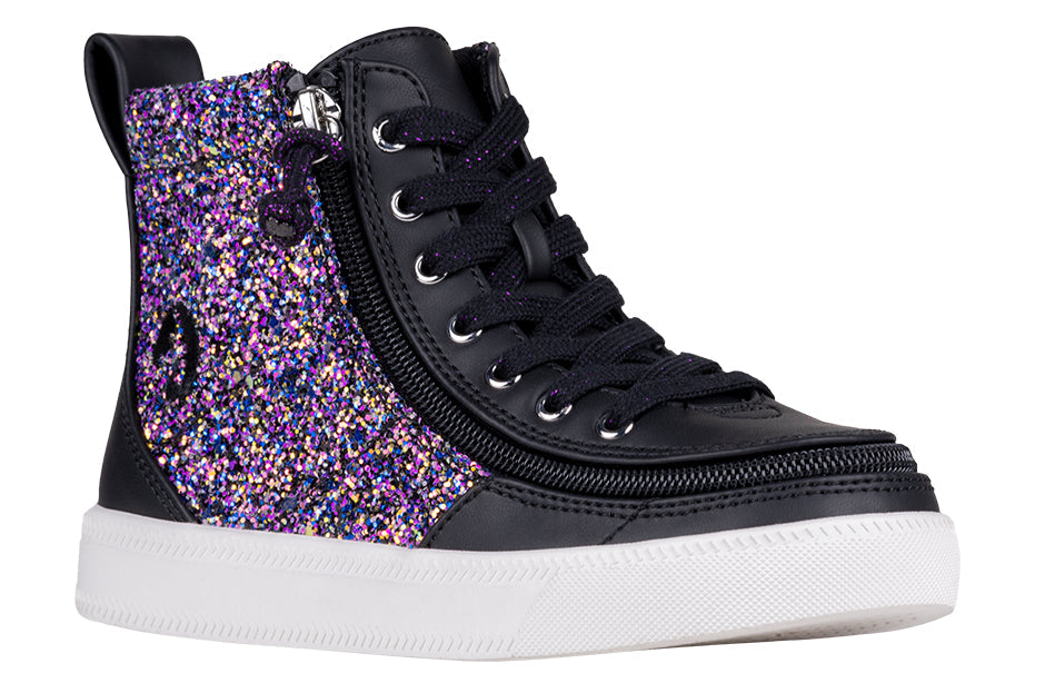  Black Fuchsia Glitz BILLY Classic Lace High Tops