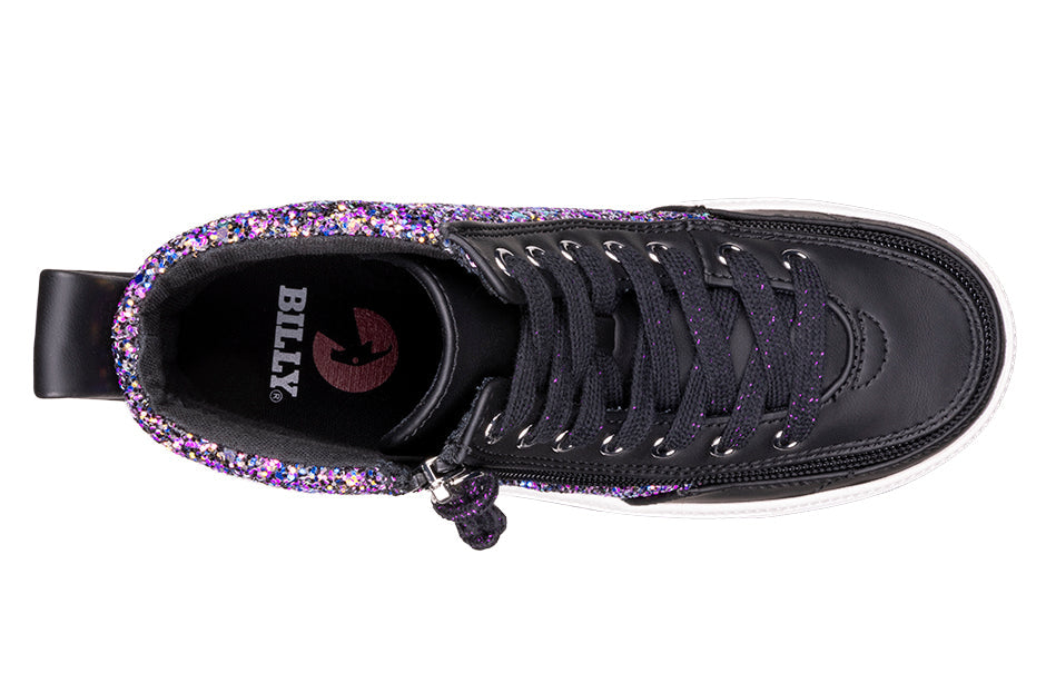  Black Fuchsia Glitz BILLY Classic Lace High Tops