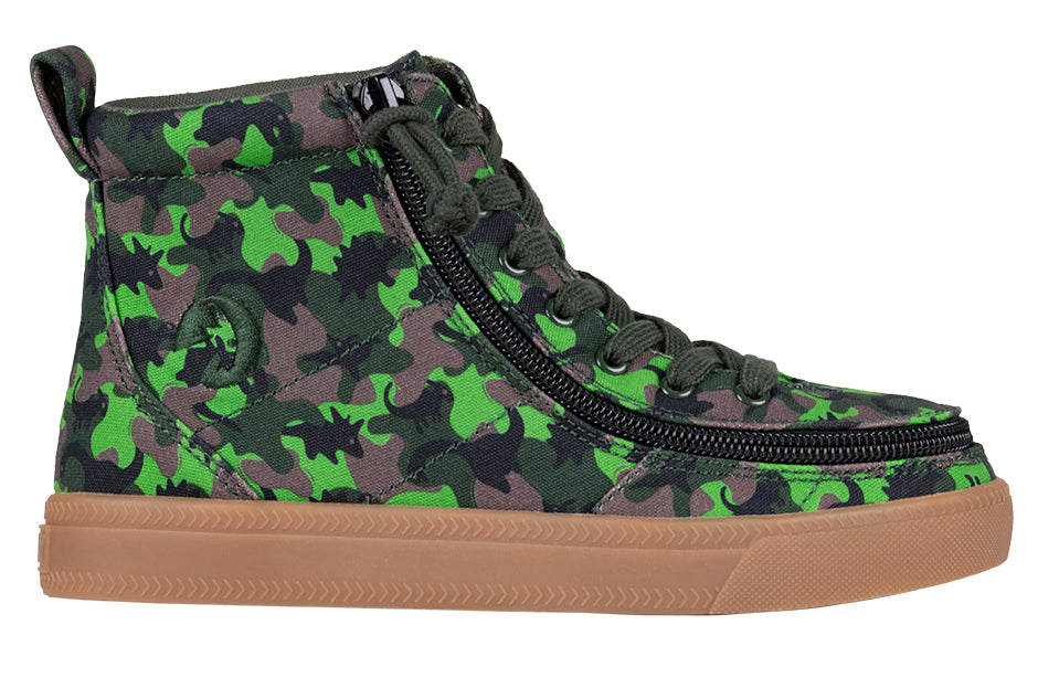  FINAL SALE - Green Dino BILLY Classic Lace High Tops