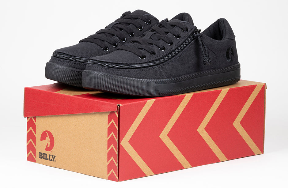  FINAL SALE - Men's Black To The Floor BILLY Classic Lace Lows (New Outsole)