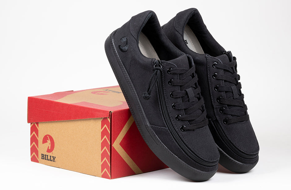  FINAL SALE - Men's Black To The Floor BILLY Classic Lace Lows (New Outsole)