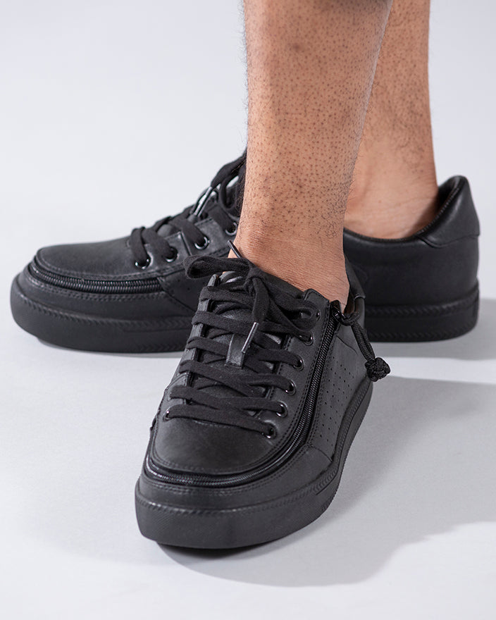  FINAL SALE - Men's Black To The Floor BILLY Low Sneakers