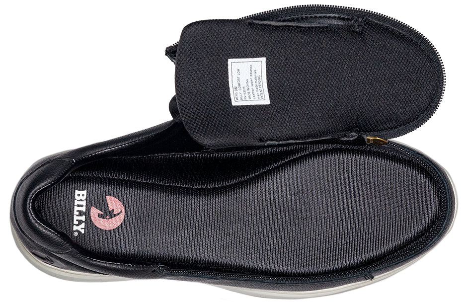  Men's Black Leather BILLY Comfort Lows