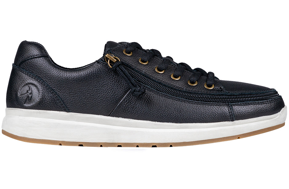  Men's Black Leather BILLY Comfort Lows