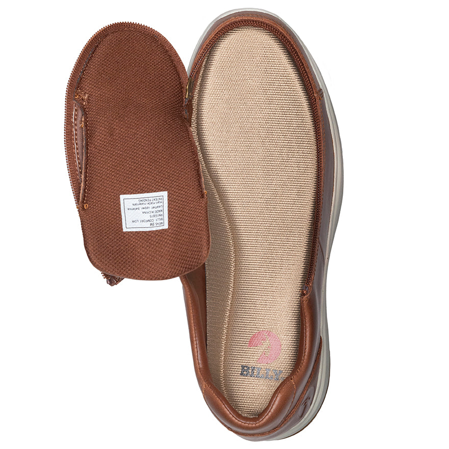  FINAL SALE - Men's Brown Leather BILLY Comfort Lows