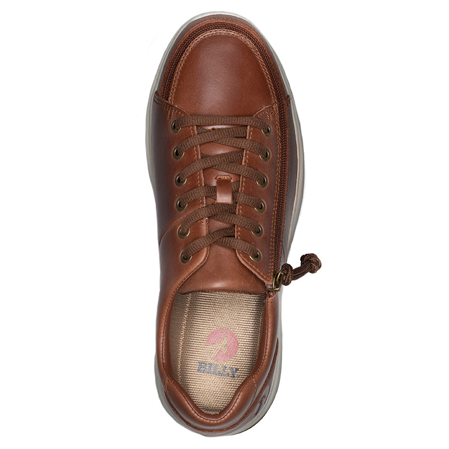  FINAL SALE - Men's Brown Leather BILLY Comfort Lows