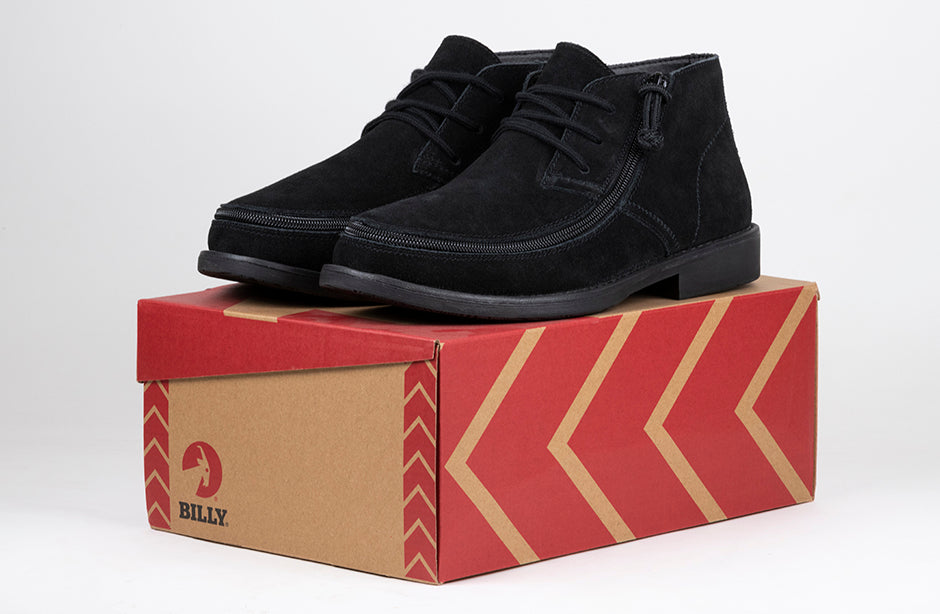  FINAL SALE - Men's Black BILLY Chukkas