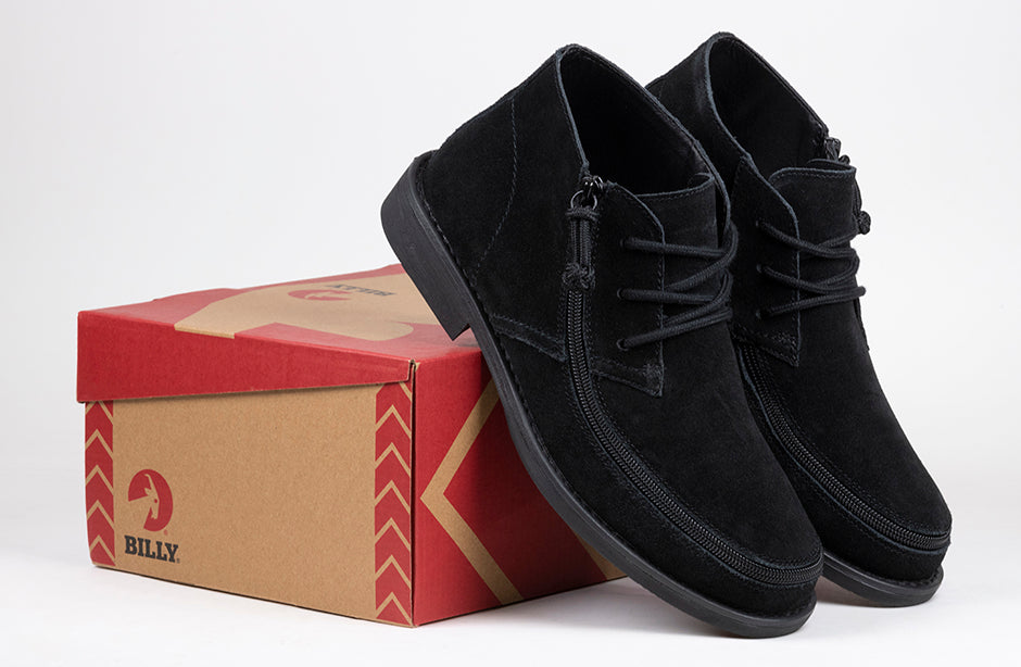  FINAL SALE - Men's Black BILLY Chukkas