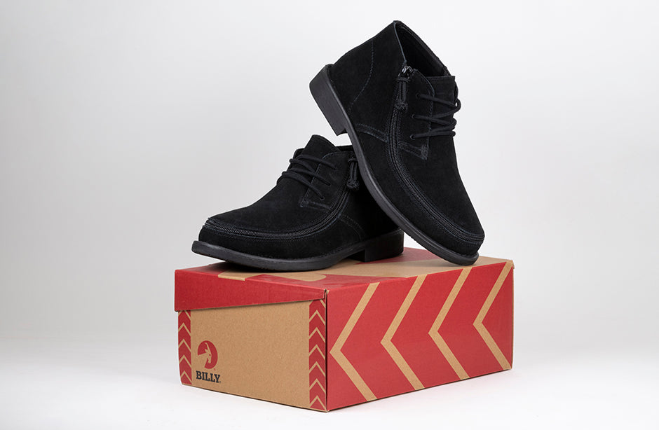  FINAL SALE - Men's Black BILLY Chukkas