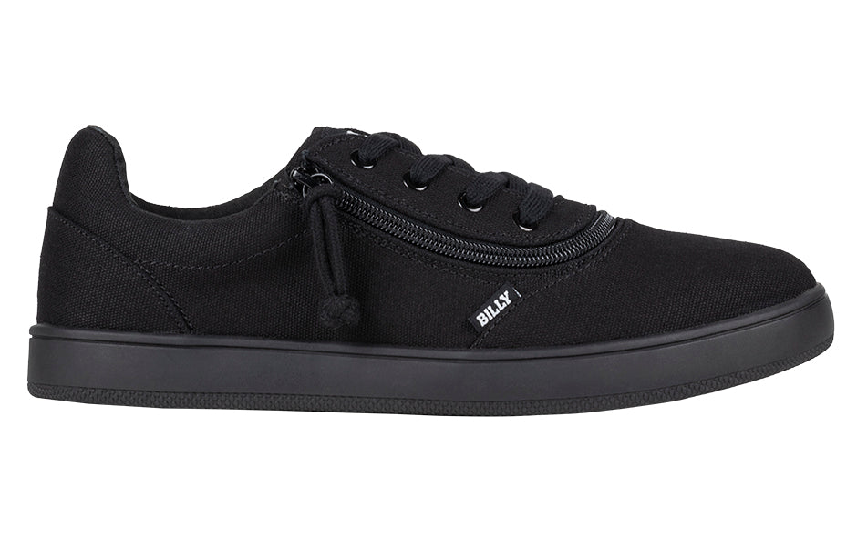  FINAL SALE - Men's Black To The Floor BILLY Sneaker Low Tops