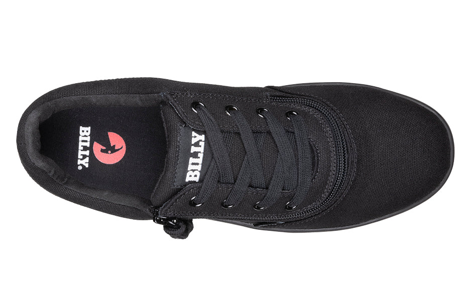  FINAL SALE - Men's Black To The Floor BILLY Sneaker Low Tops