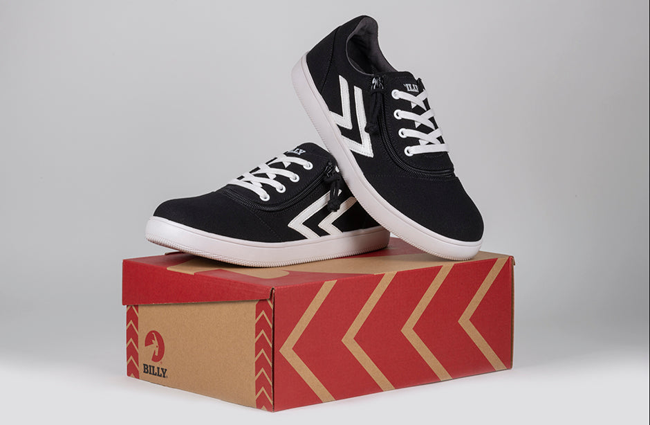  Men's Black/White BILLY CS Sneaker Low Tops