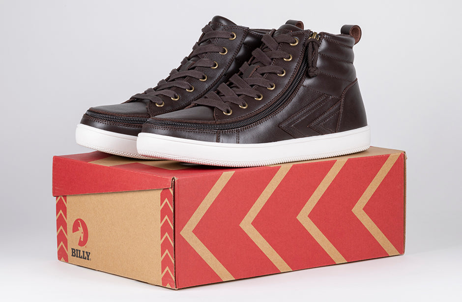  Men's Brown Leather BILLY Ten9 CS Sneaker High Tops