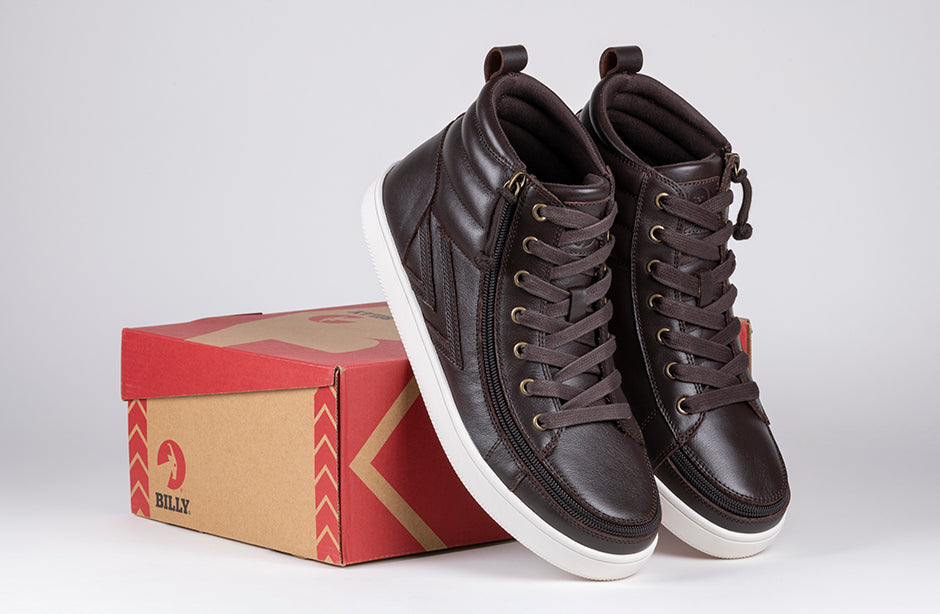  Men's Brown Leather BILLY Ten9 CS Sneaker High Tops