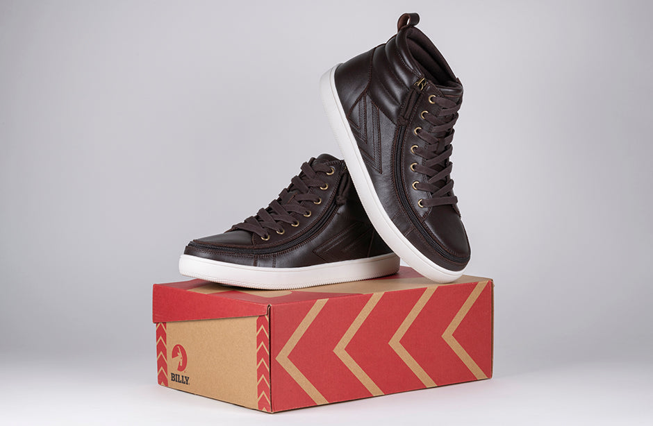  Men's Brown Leather BILLY Ten9 CS Sneaker High Tops