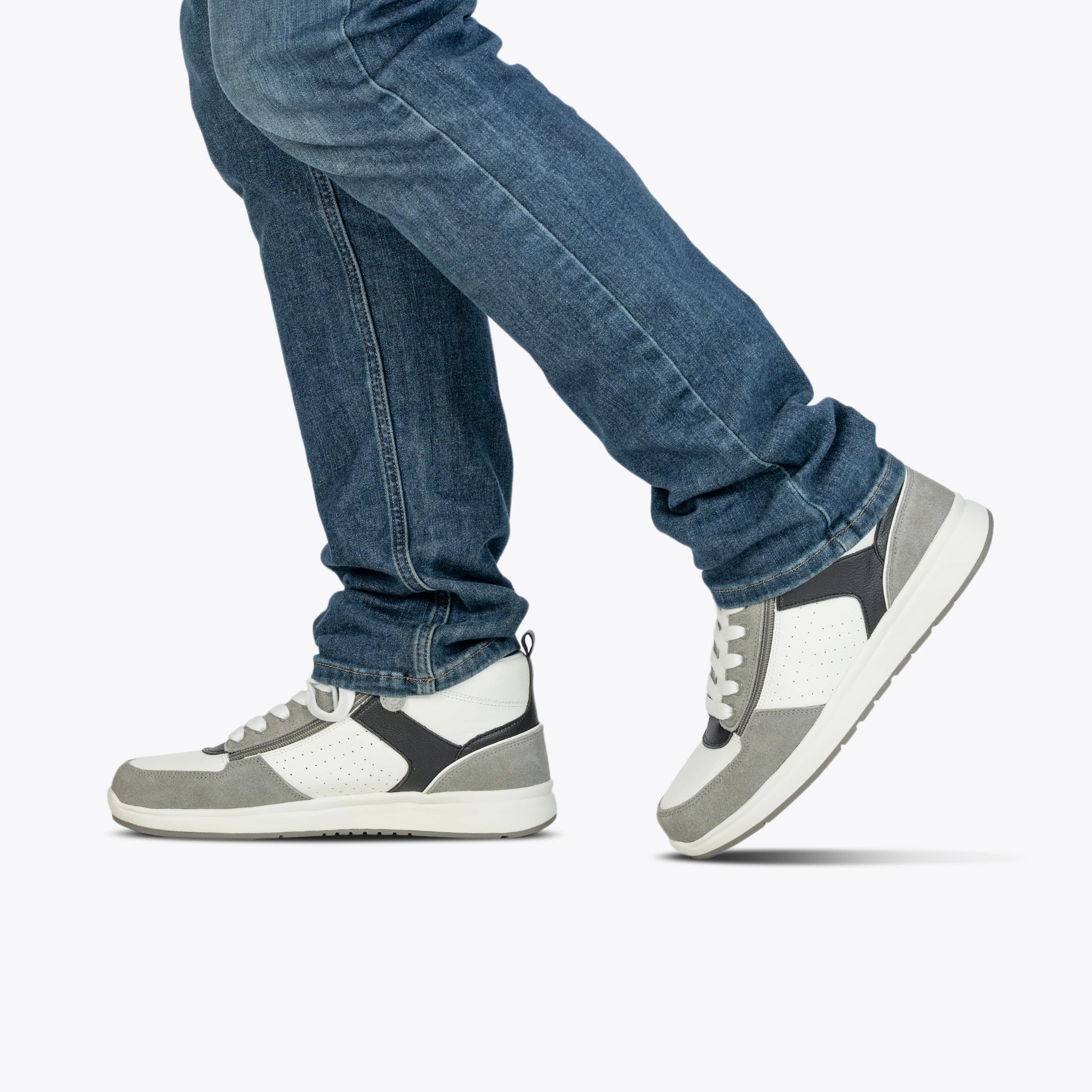  Men's White/Grey/Black BILLY Comfort DZ High