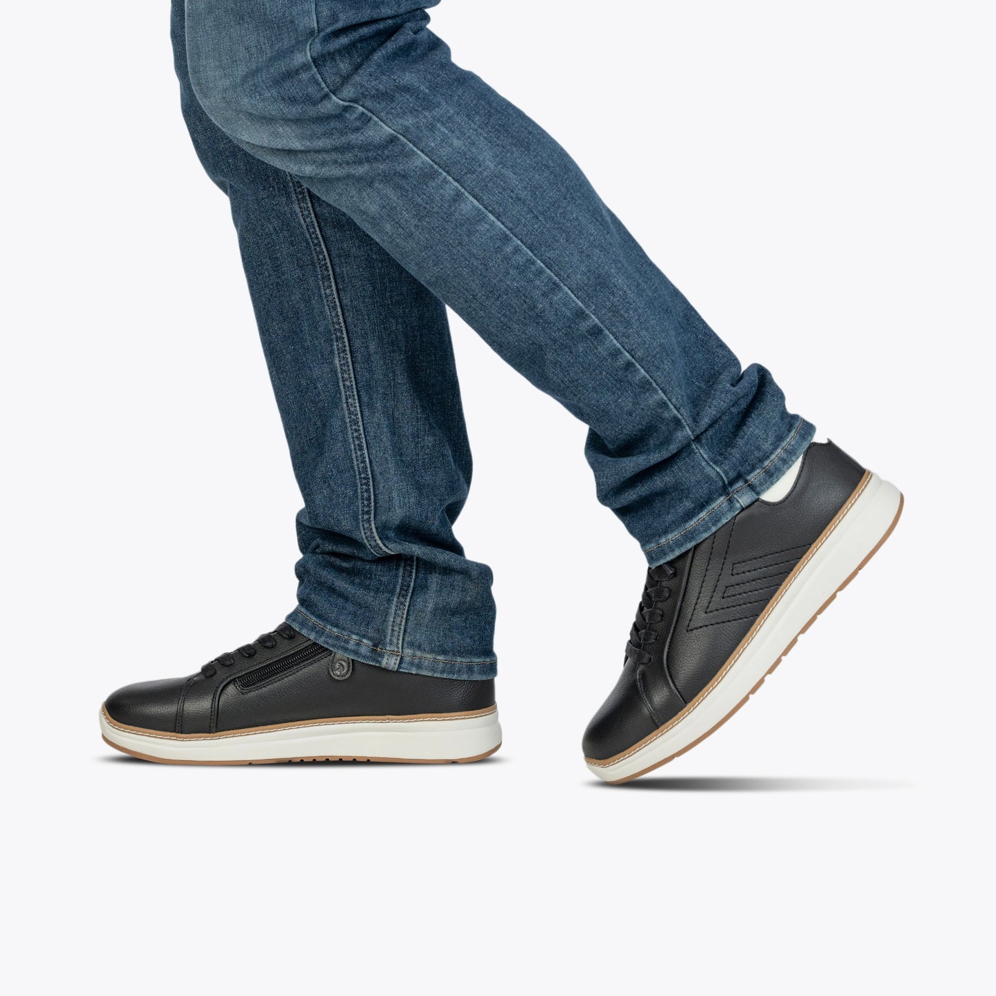  Men's Black Leather BILLY Comfort Luxe