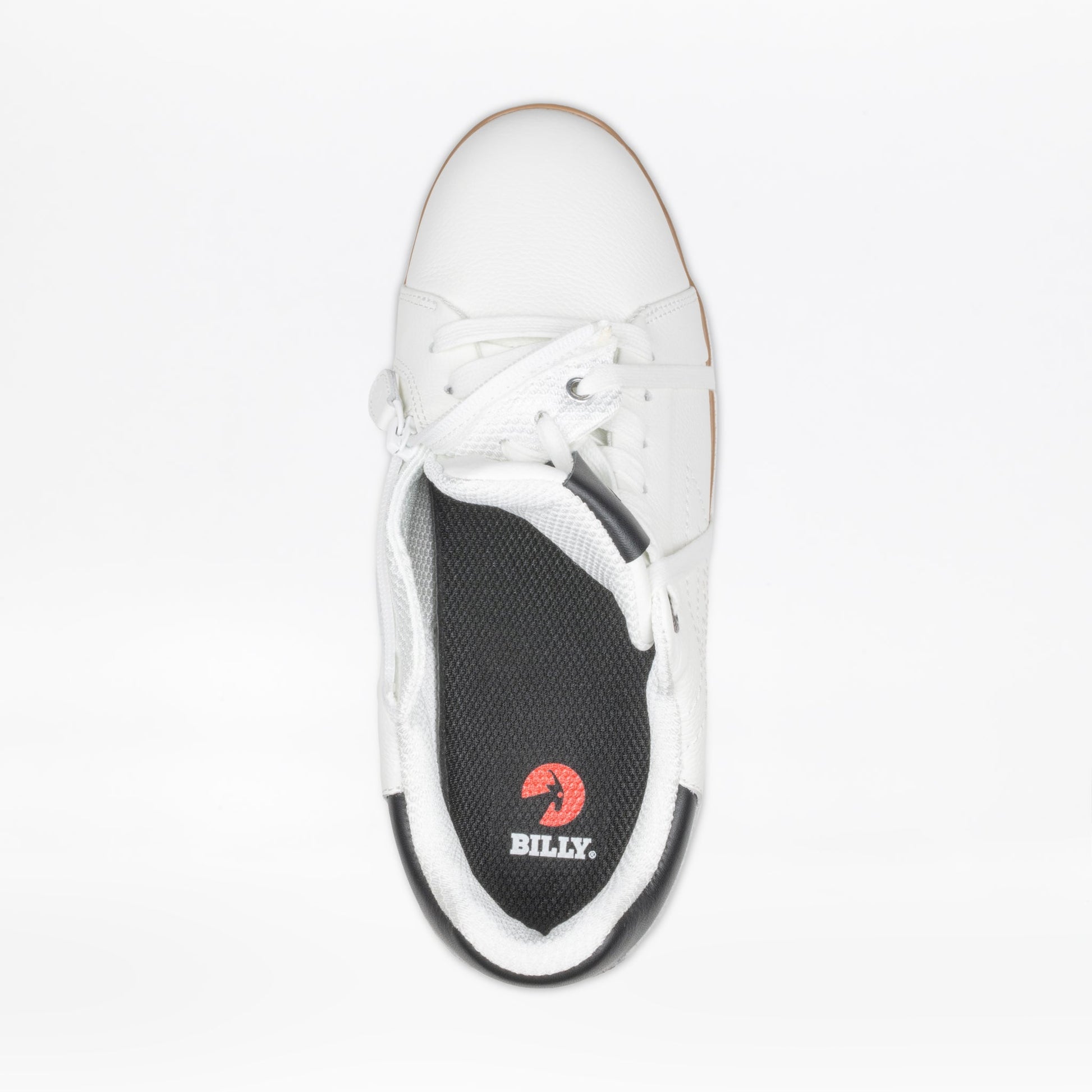  Men's White Leather BILLY Comfort Luxe
