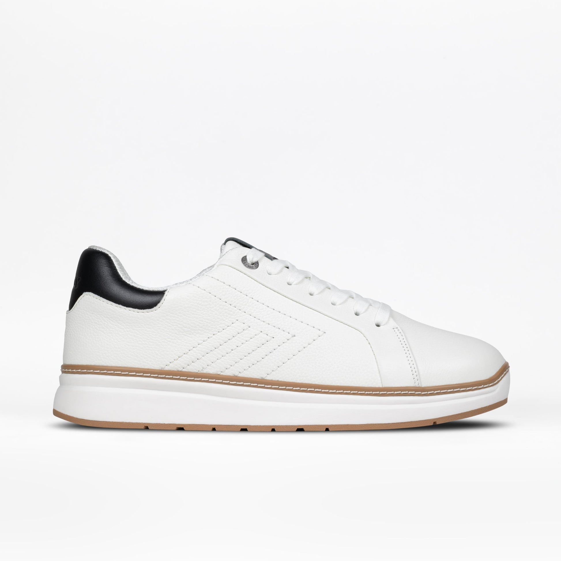  Men's White Leather BILLY Comfort Luxe