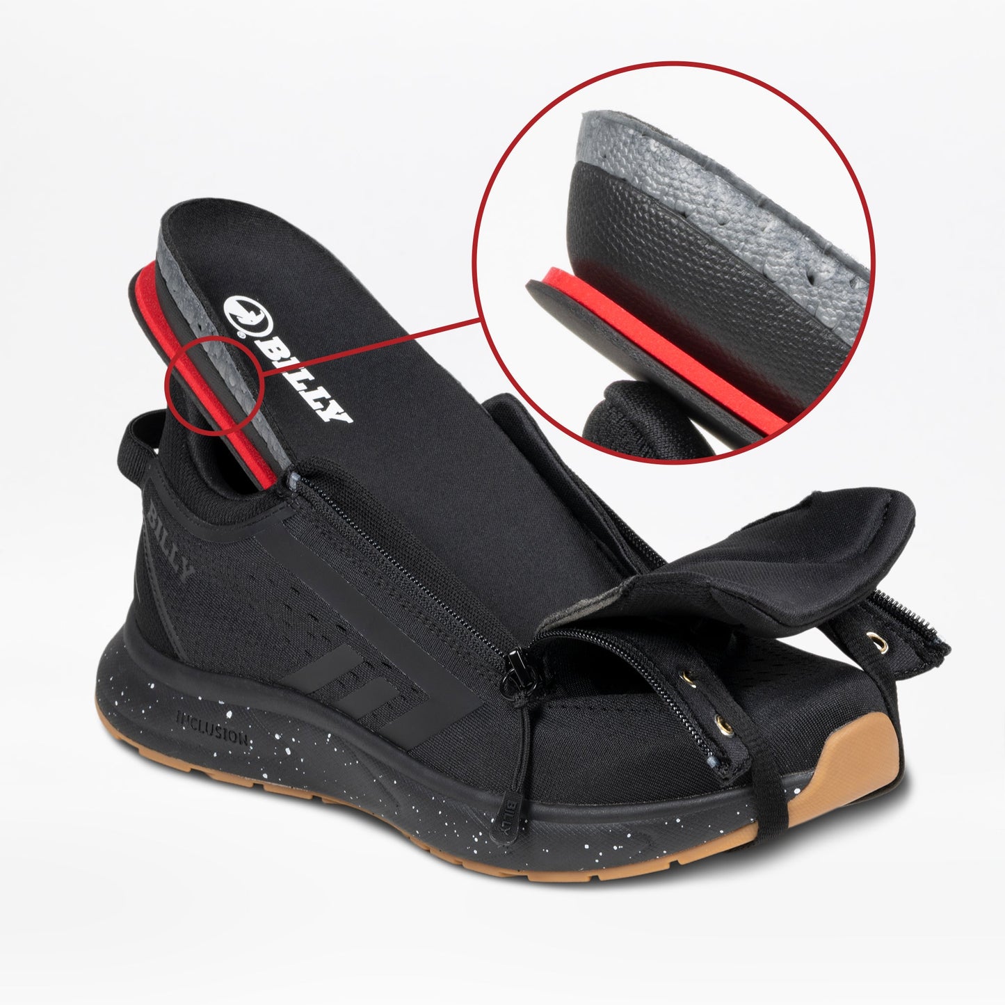  Men's Black/Black/Gum BILLY Sport Inclusion DZ1
