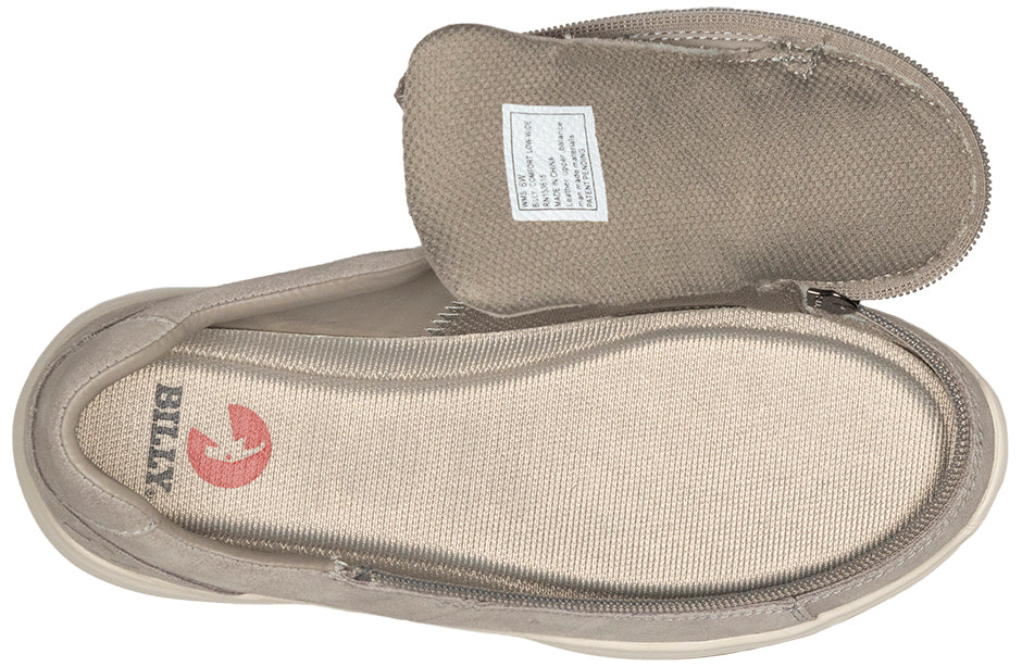  Women's Grey Suede BILLY Comfort Lows