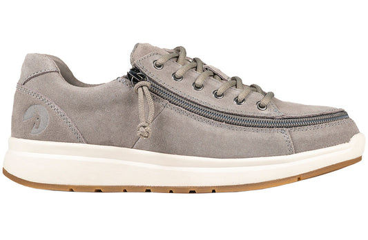  Women's Grey Suede BILLY Comfort Lows