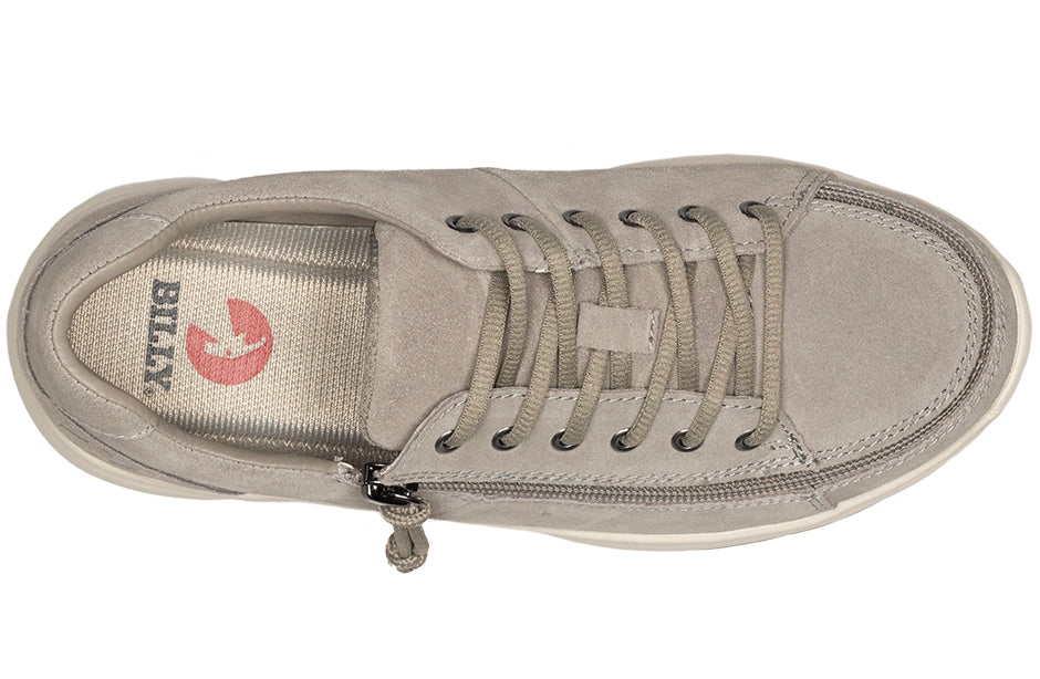  Women's Grey Suede BILLY Comfort Lows