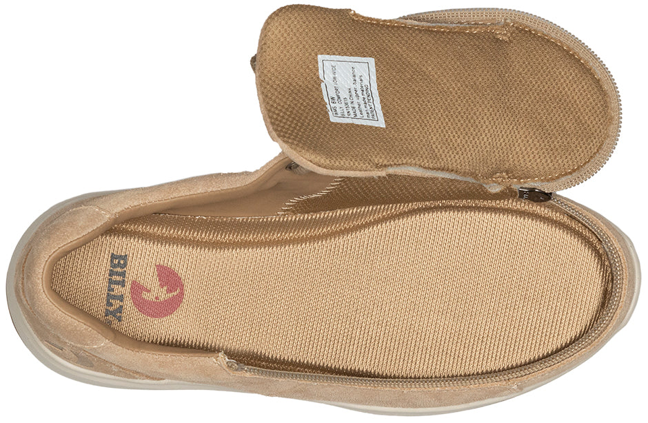  Women's Tan Suede BILLY Comfort Lows